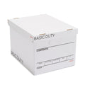 Storage & Filing Box with Handles & Removable Lid, Letter & Legal, Stackable, 20-Pack X292443