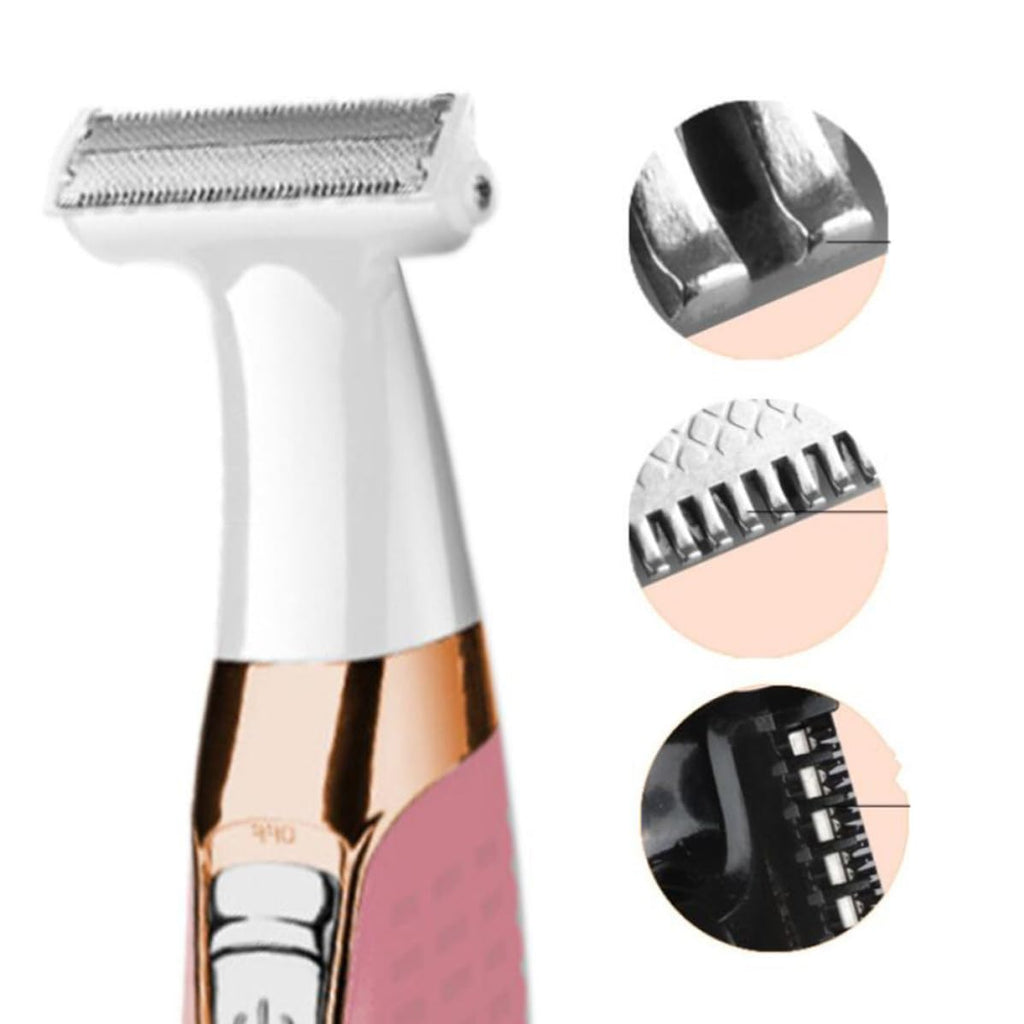 Pink Portable Electric Body Hair Shaver M320929