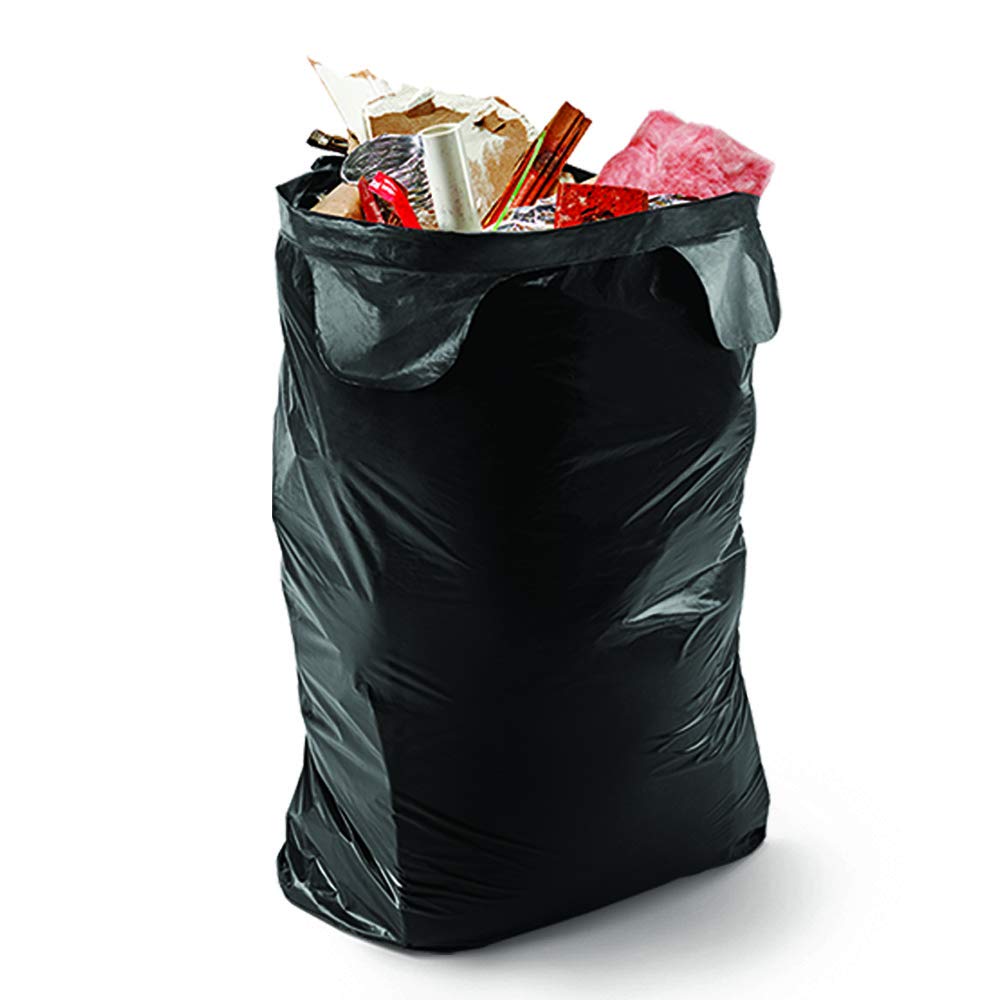 42 Gallon 20 Bags Black Heavy Duty Trash Bags F867884