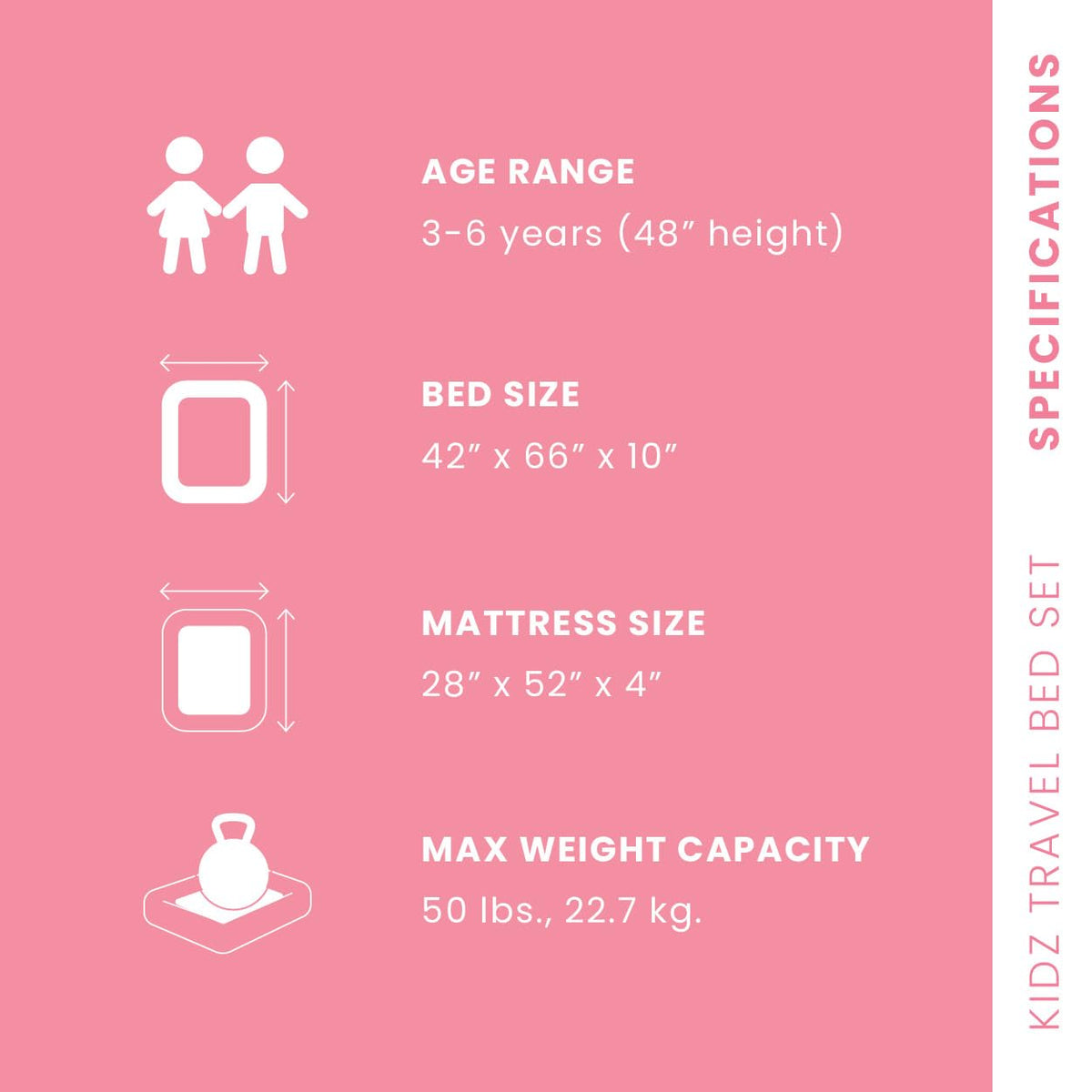 Inflatable Travel Bed Set with Hand Pump and Carry Bag U269
