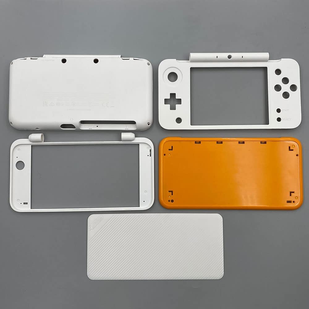 White Yellow Housing Case Cover Shell for 2DS XL X7369