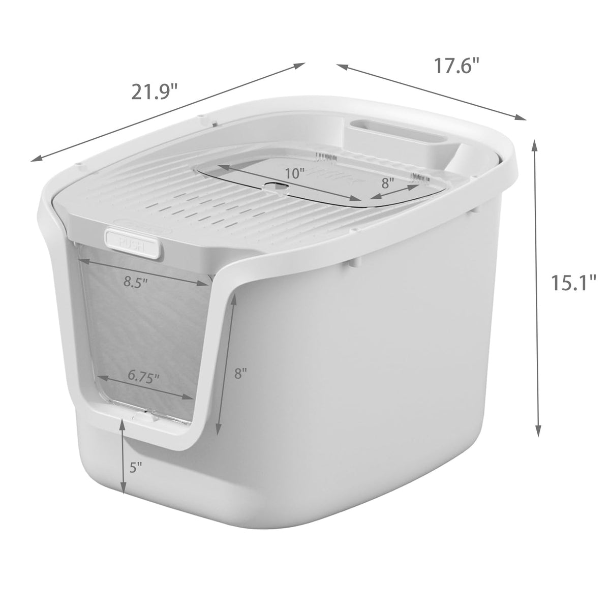 Molded Cat Litter Box with Scoop S35095
