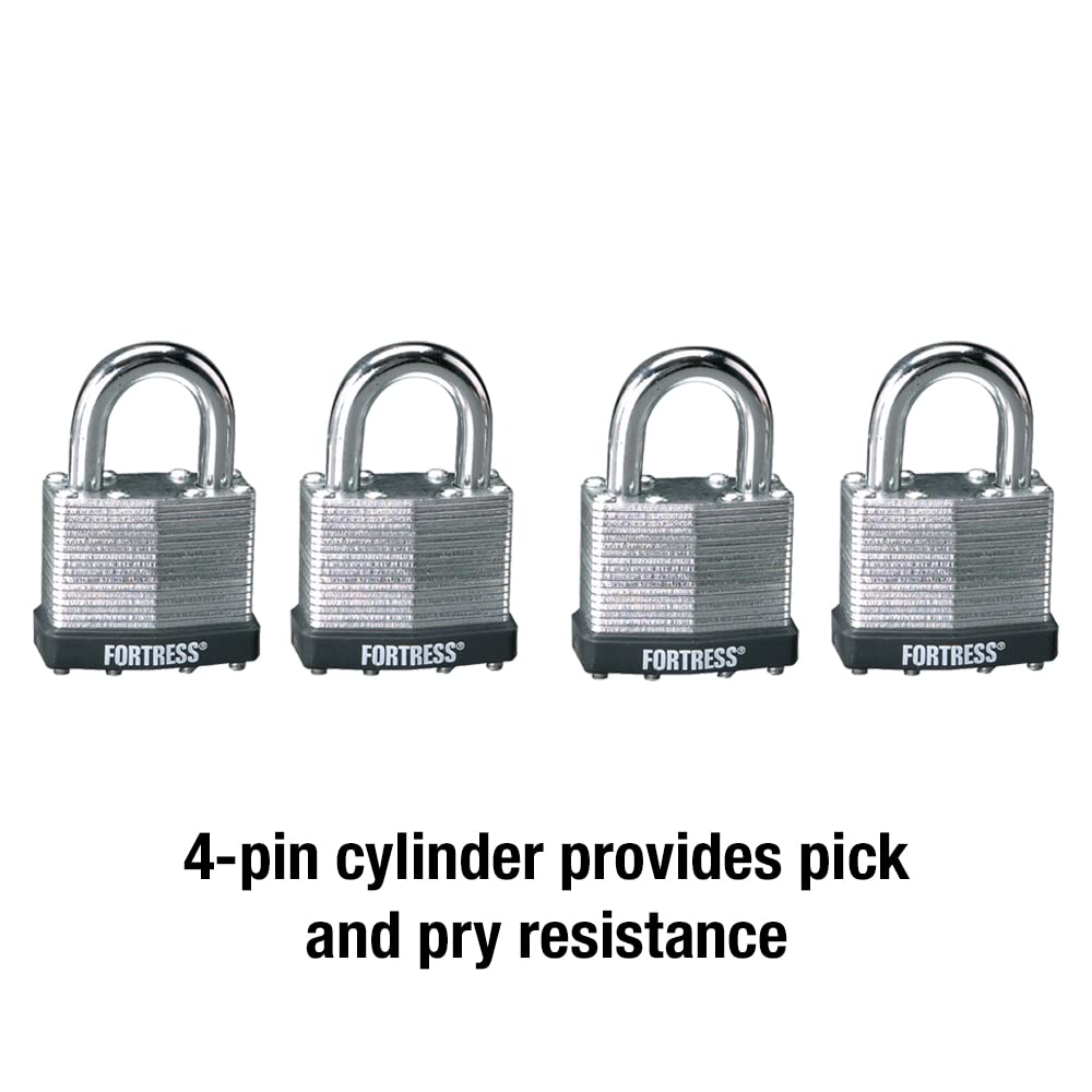 Laminated Steel Padlock 4-Pack J399