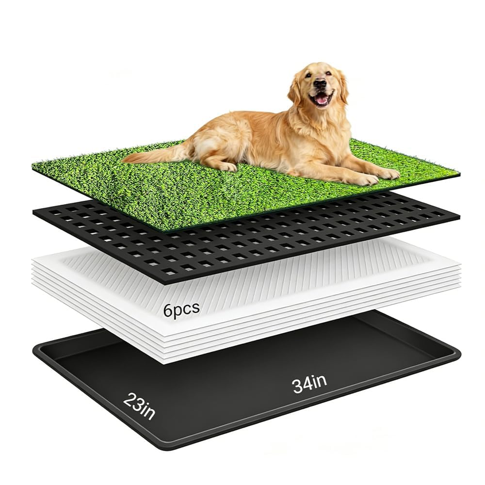 Dog Grass Pee Pad with Tray 34 x 23 Inches C10104