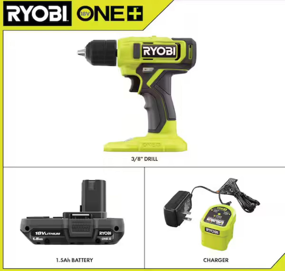 18V Cordless 3/8 in. Drill/Driver Y21629
