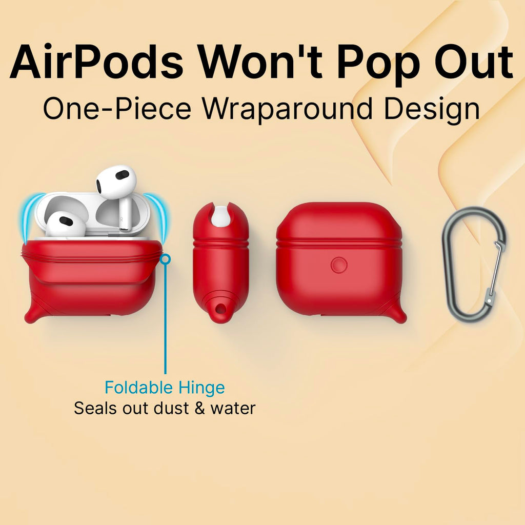 Waterproof AirPods 3rd Generation Case with Carabiner F7067