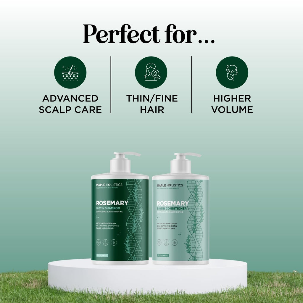 Biotin Rosemary Shampoo and Conditioner Set 32 Fl Oz Each G2277