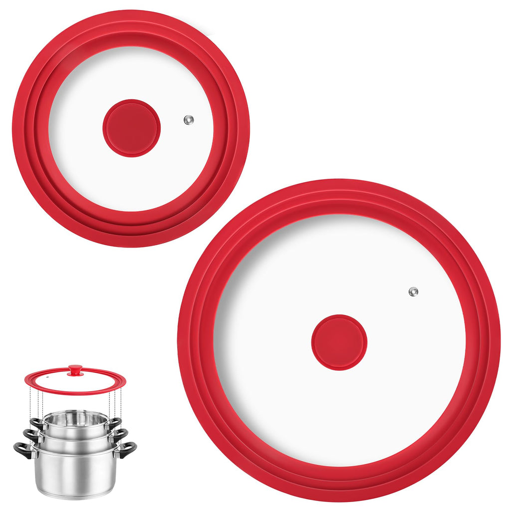 Universal Tempered Glass Pan Lid with Silicone Edge E51501