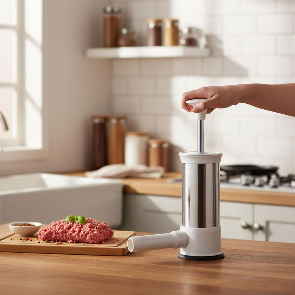 2.2-Pound Vertical Sausage Stuffer with 4 Nozzles H39990