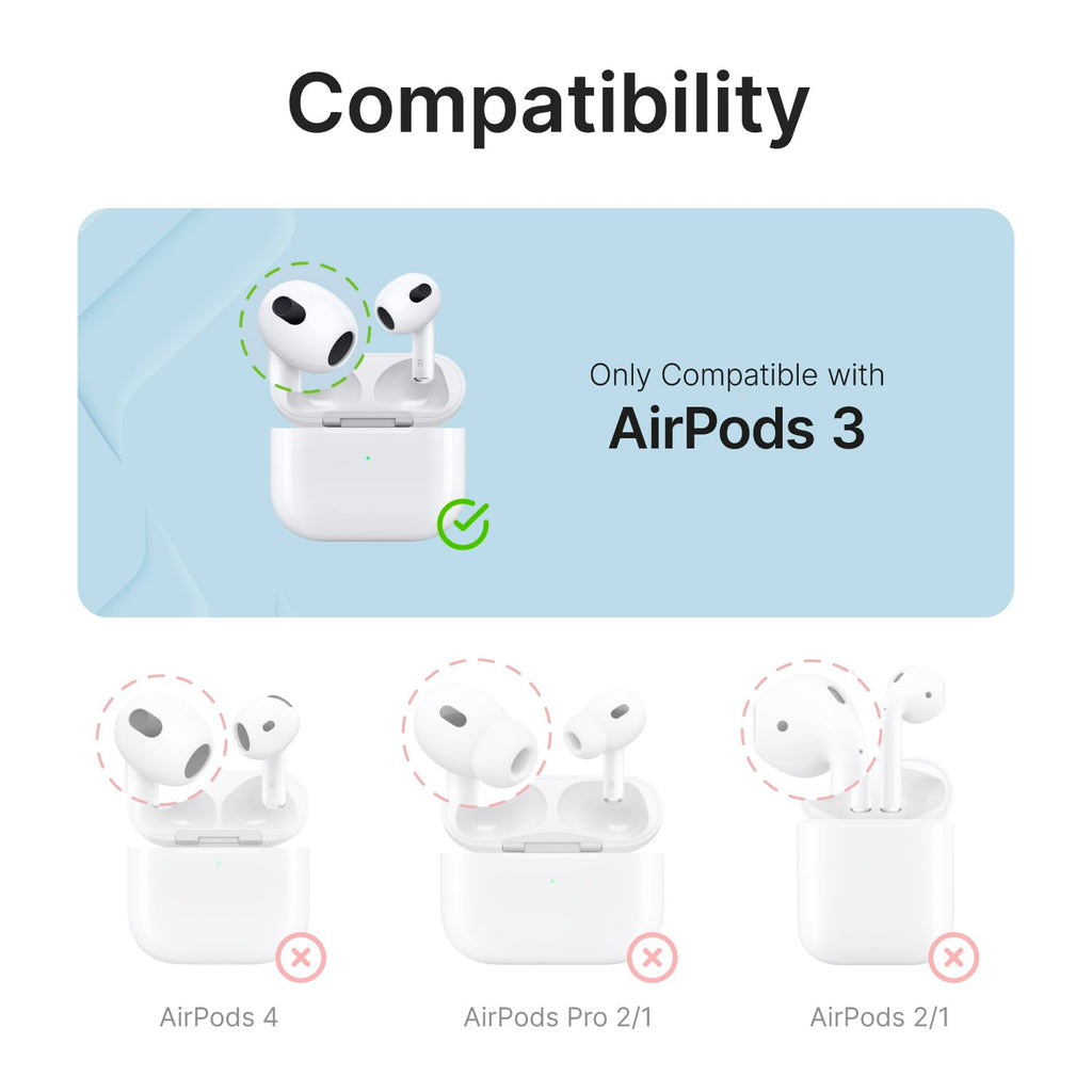 Waterproof AirPods 3rd Generation Case with Carabiner F7067