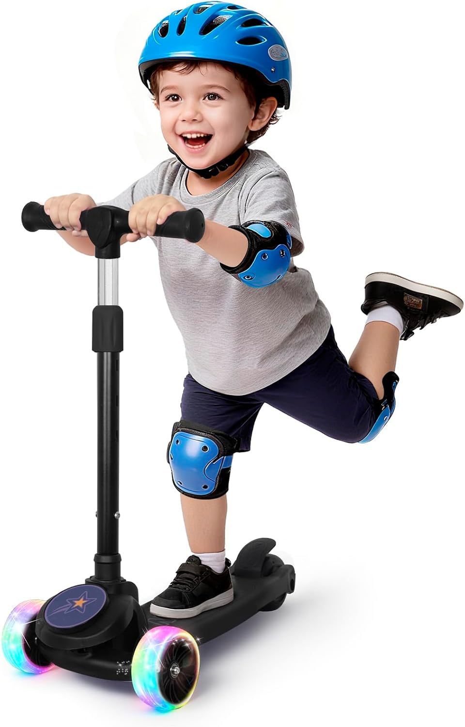 3 Wheel Kids Scooter with Light Up Wheels D87706