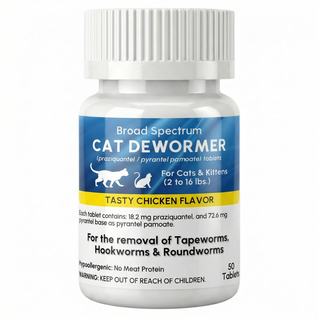 Praziquantel and Pyrantel Pamoate Dewormer Tablets 50 Tablets H685175