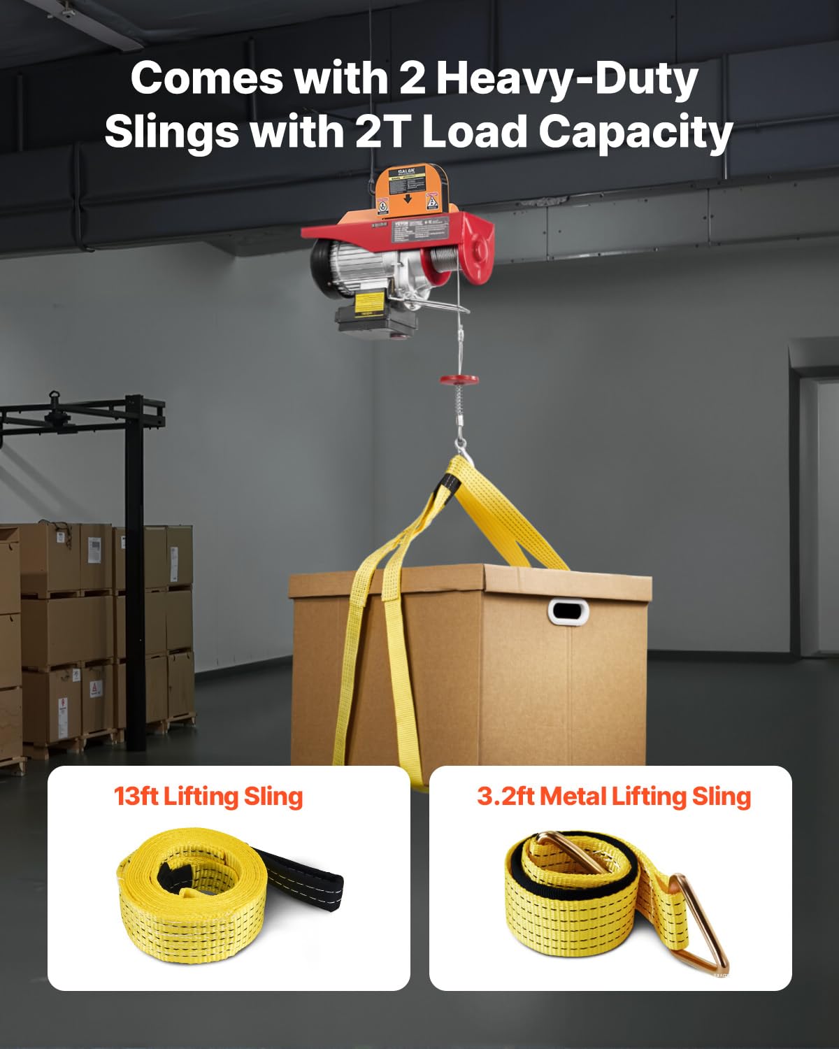 1320 lbs 120V Electric Hoist with Wireless Remote Z510743