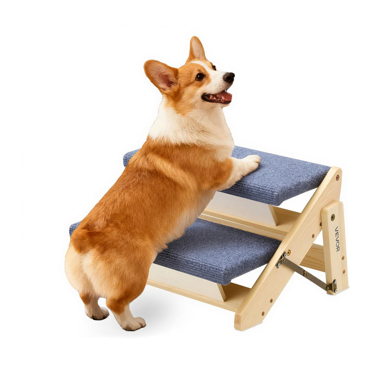 Wood 2-Step Pet Stairs D1204