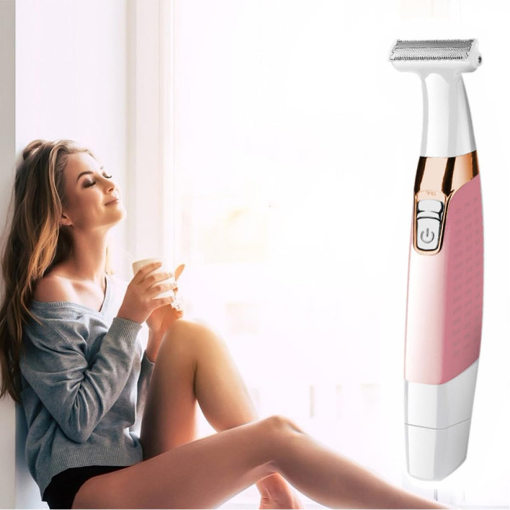Pink Portable Electric Body Hair Shaver M320929