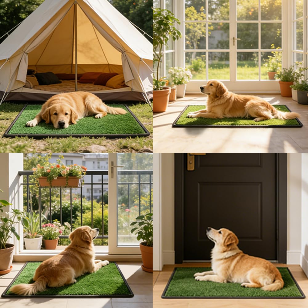 Dog Grass Pee Pad with Tray 34 x 23 Inches C10104