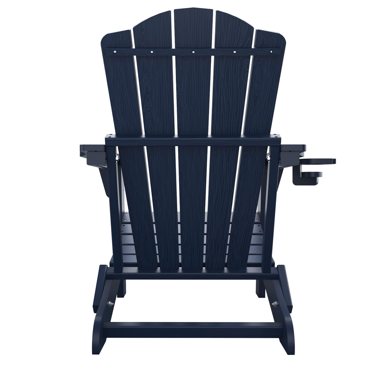 Folding Adirondack Chair Set of 2 HDPE All-Weather Outdoor Chair D619674