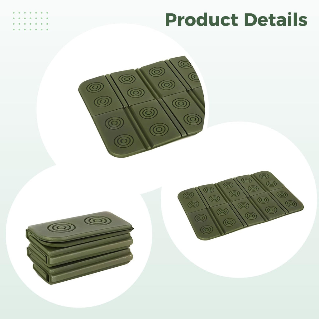 2 Pcs Waterproof Folding Foam Seat Cushion E5846
