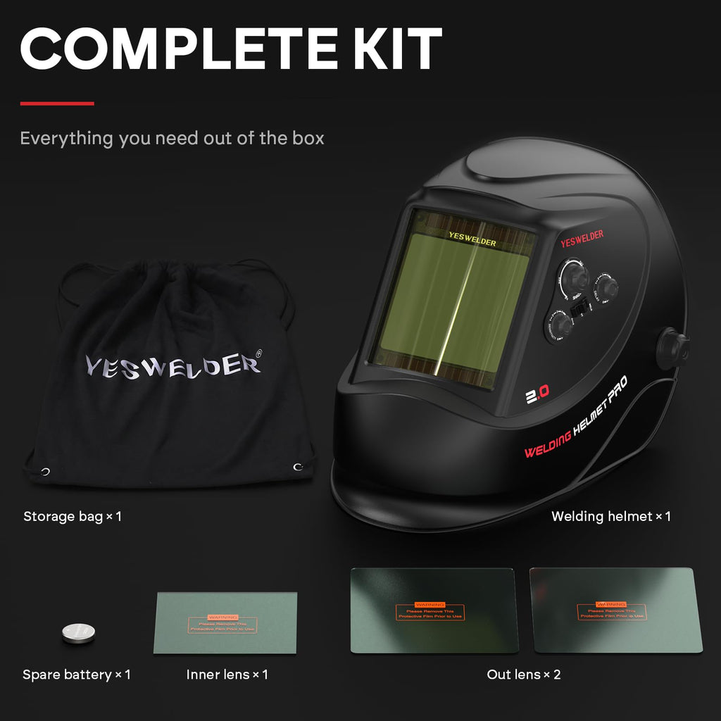 Auto Darkening Welding Helmet Large View F66796