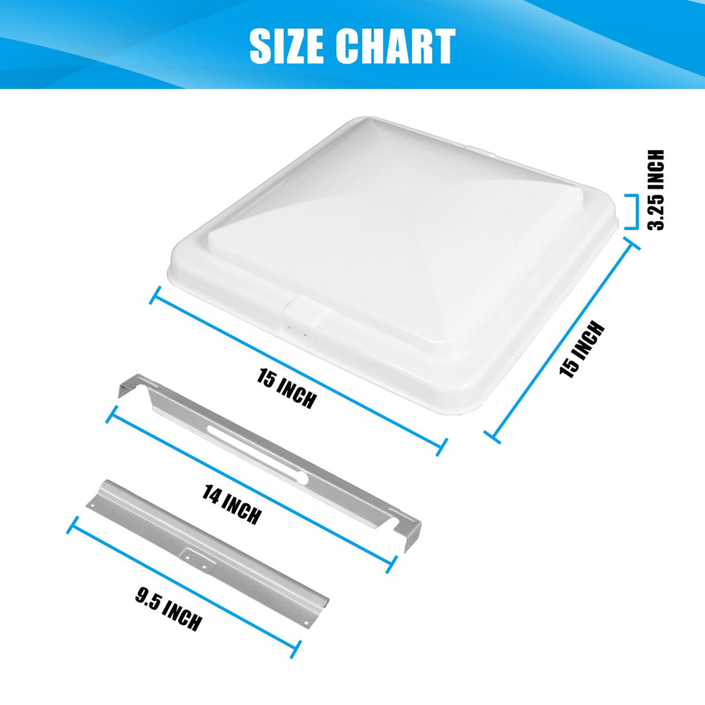 14 Inch RV Roof Vent Cover E8957