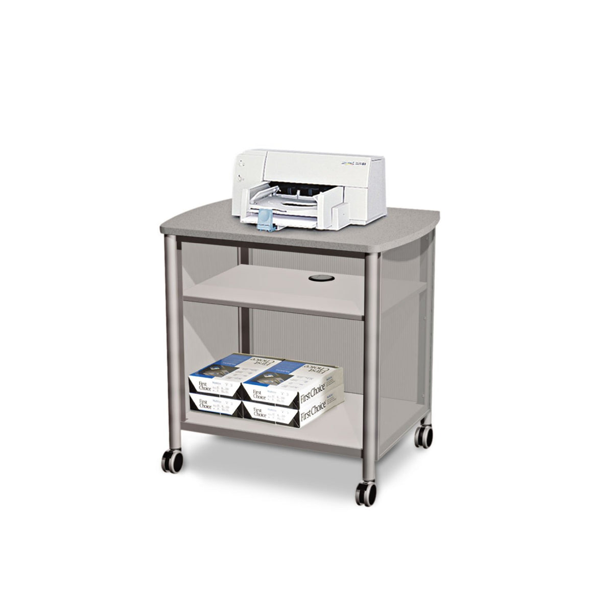 Mobile Print Stand with Swivel Wheels Z2706