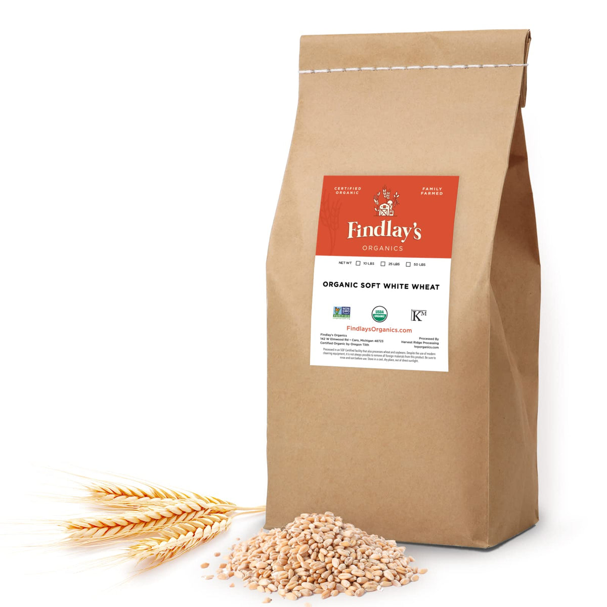 Soft White Wheat Berries 25 Lbs C616