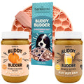 100% All Natural Peanut Butter Dog Treats Set of 2 17oz Jars with Lickmat C281