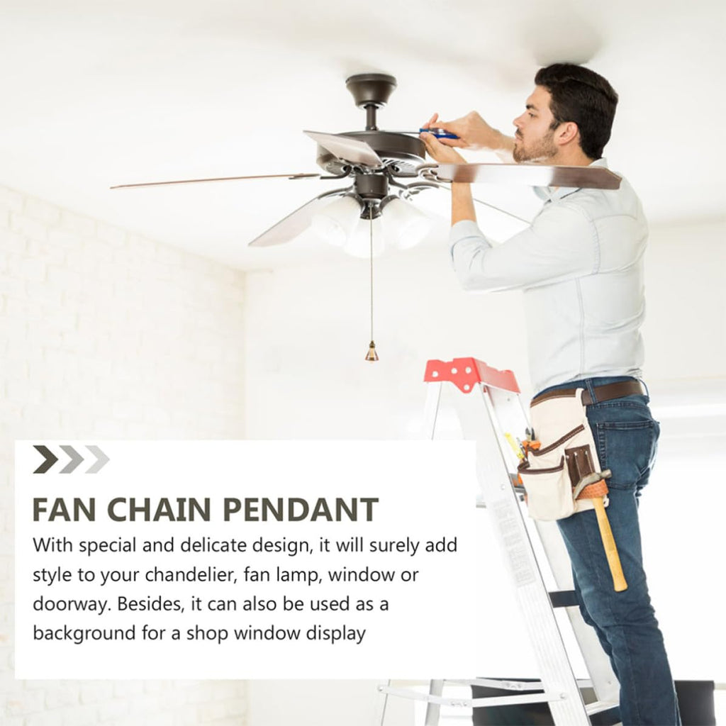 Ceiling Fan Pull Chain Crystal Pendant Y7106