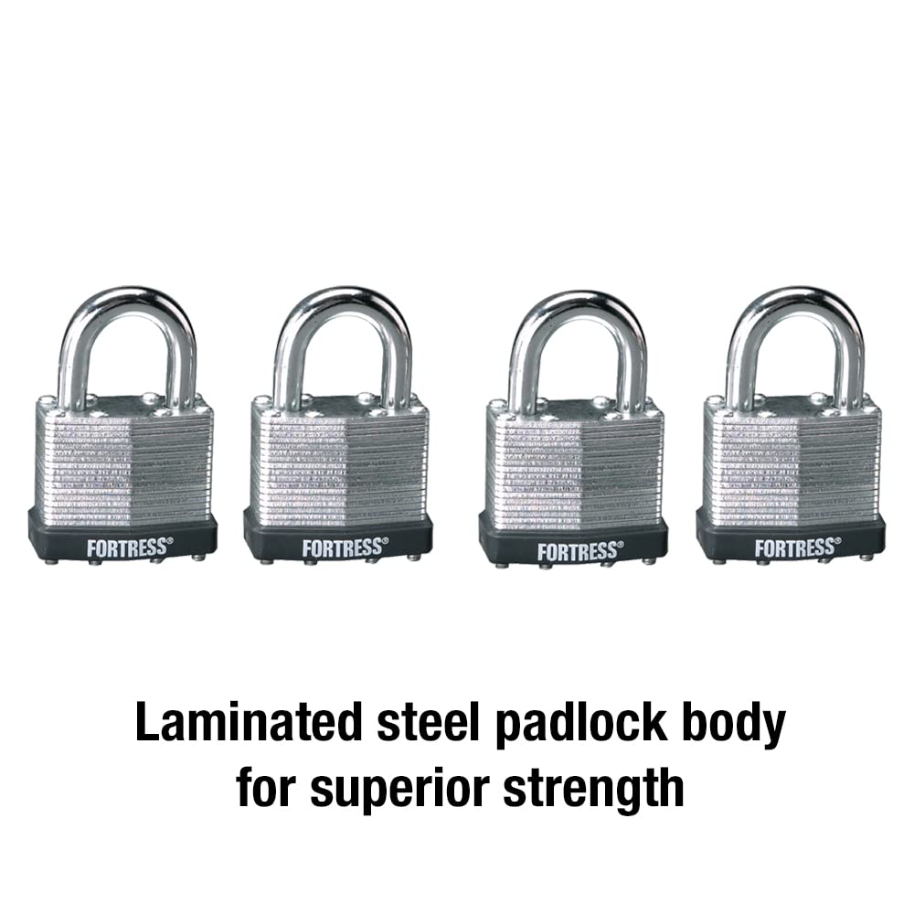 Laminated Steel Padlock 4-Pack J399
