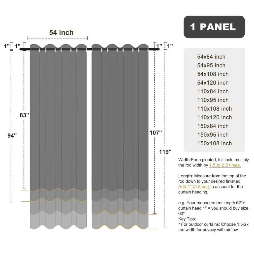 Waterproof Outdoor Curtains H57377