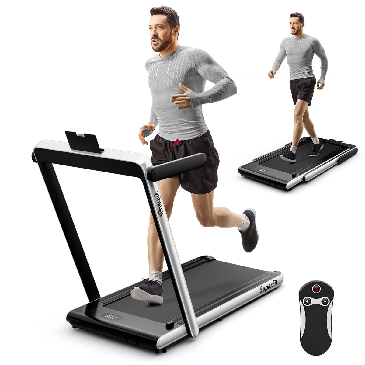 2 in 1 Folding Electric Treadmill Z466