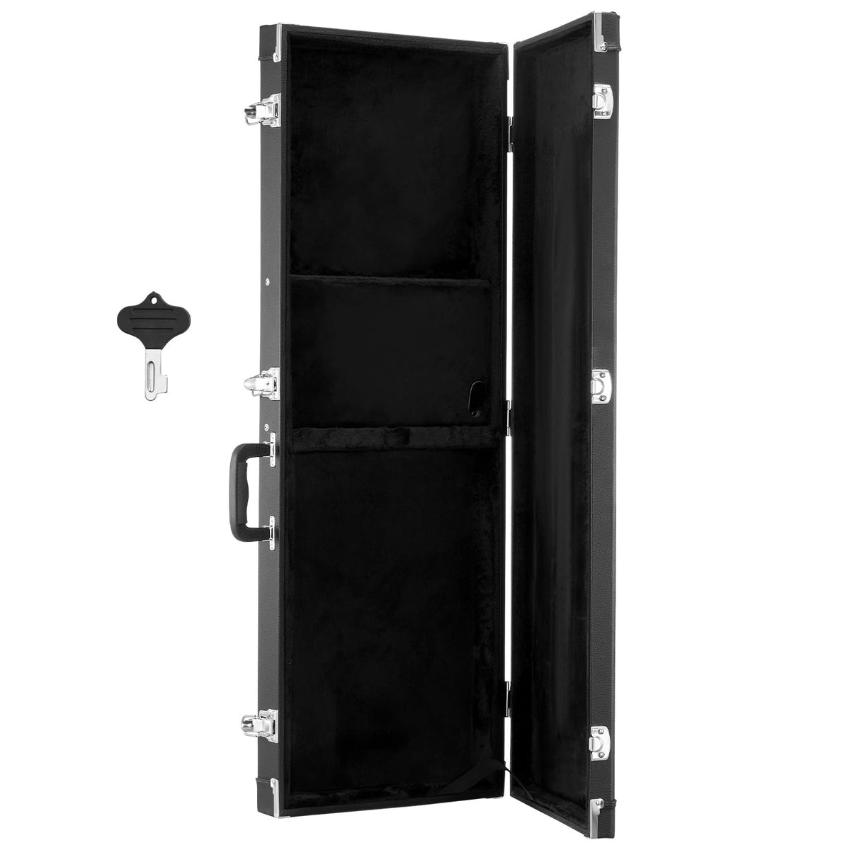 Black 41.3 Inch Wooden Hard-Shell Electric Guitar Case U911