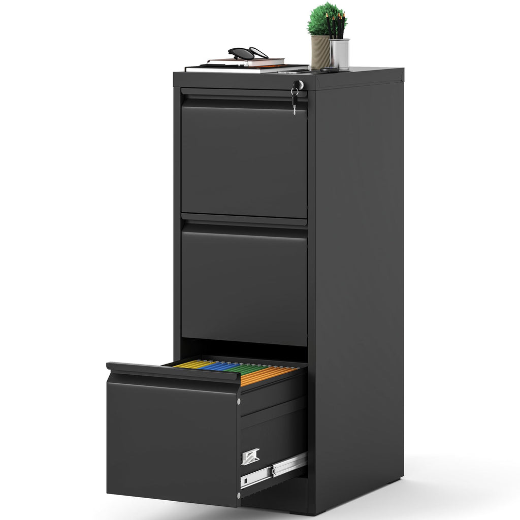 3 Drawer Metal File Cabinet with Lock E519