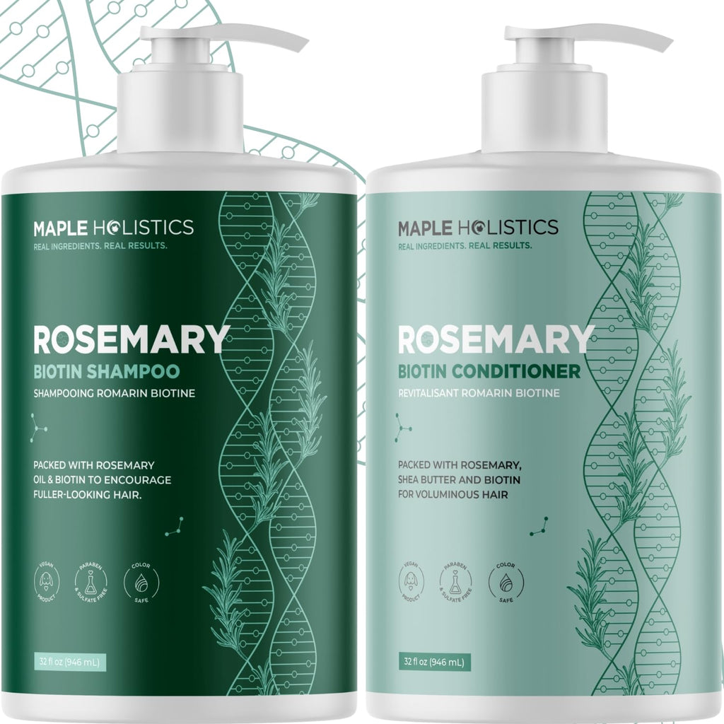 Biotin Rosemary Shampoo and Conditioner Set 32 Fl Oz Each G2277
