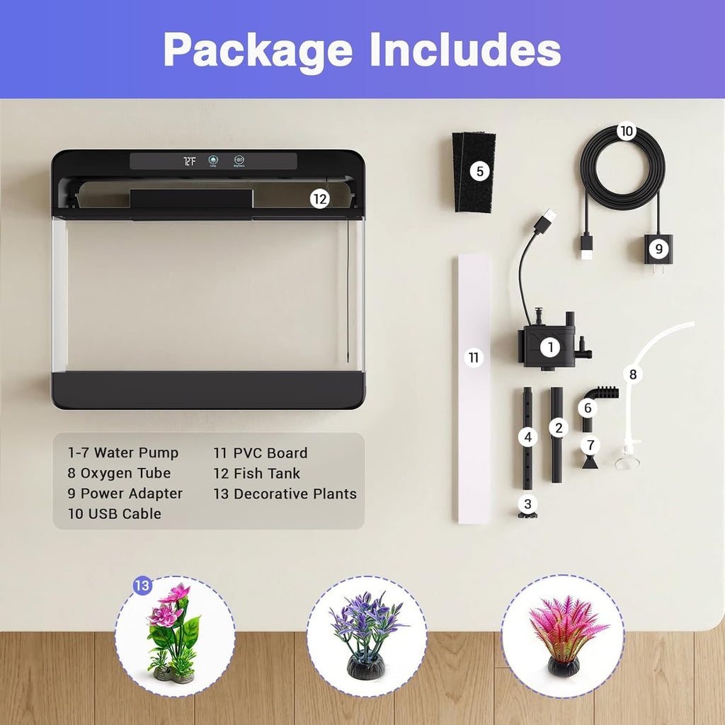 3 Gallon Fish Tank Starter Kit B14882