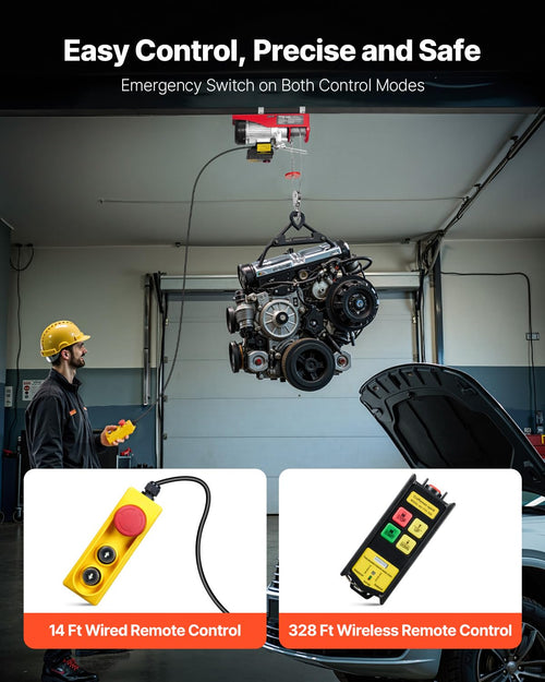 1320 lbs 120V Electric Hoist with Wireless Remote Z510743