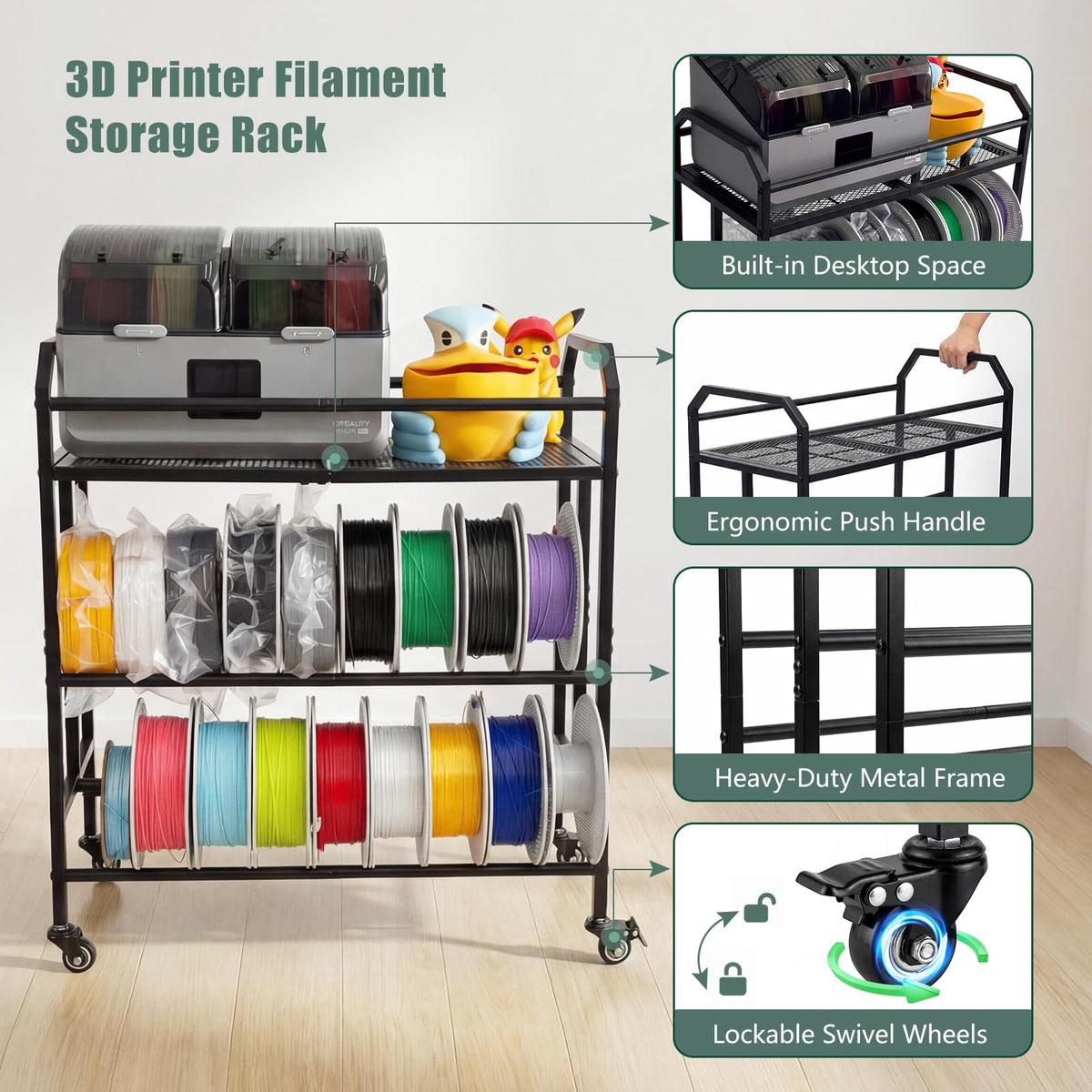 Filament Storage Rack with Wheels R36452