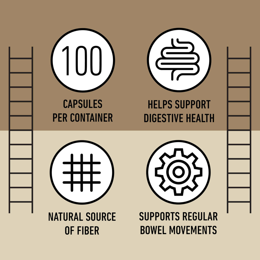 Organic Psyllium Husk Capsules 660mg 500ct E998