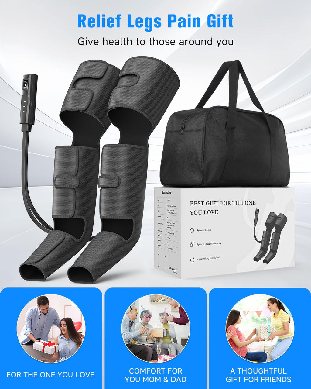 Black Leg Compression Boots F941046