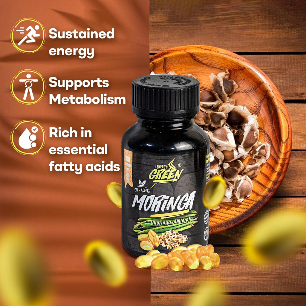Moringa Seed Oil Softgels, Cold-Pressed, Vegan, 100 Softgels J464933