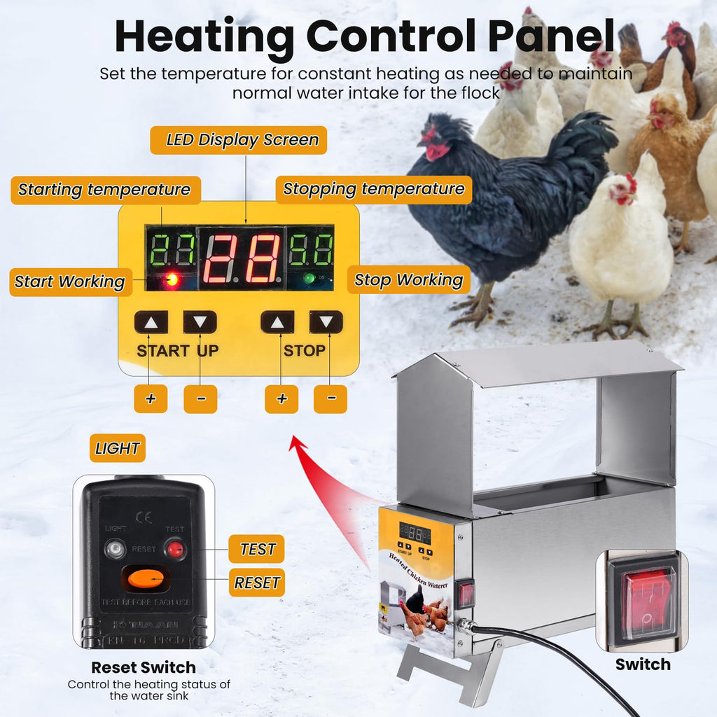 1.5 Gallon Heated Chicken Waterer R4881