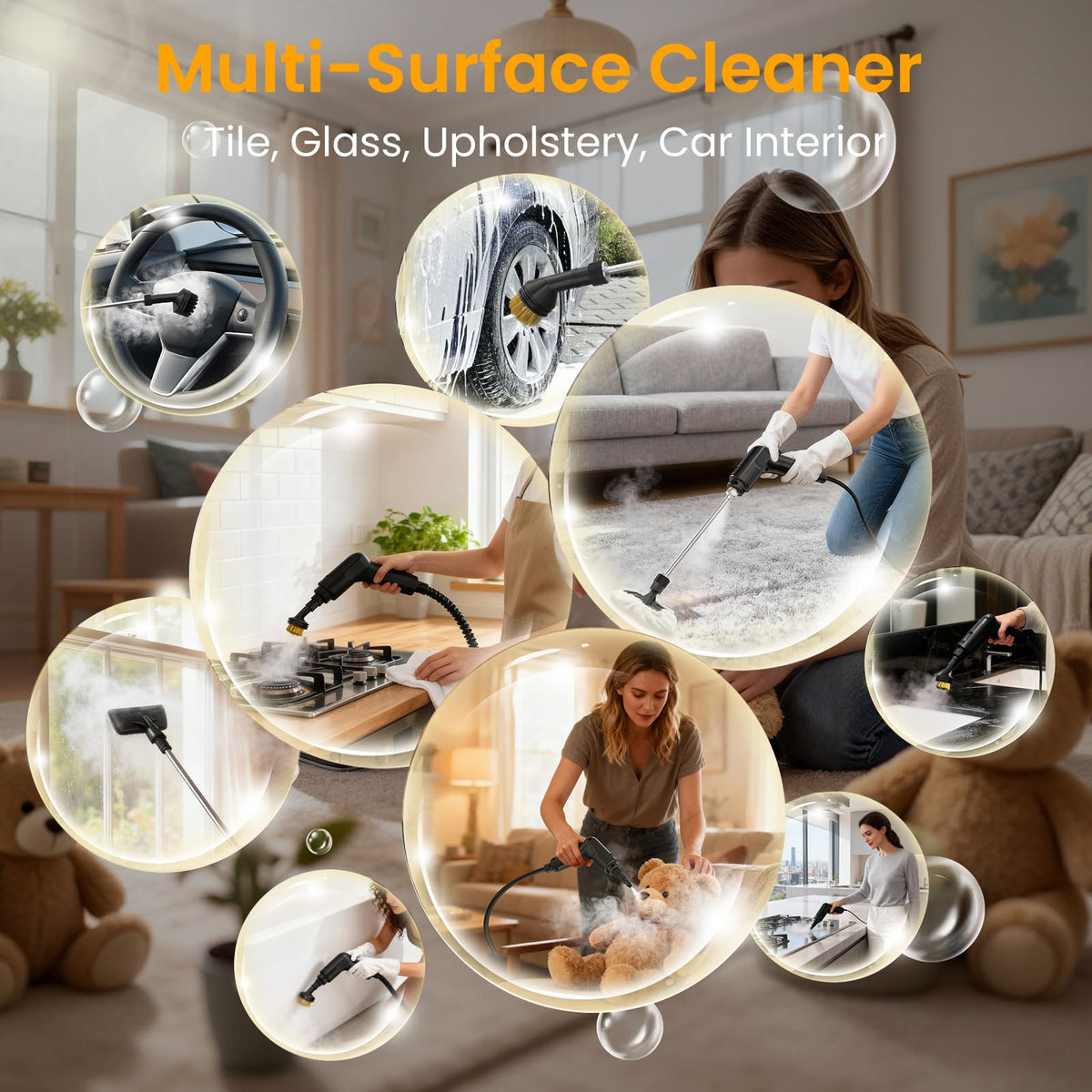 1600ML Handheld Steam Cleaner Q76297