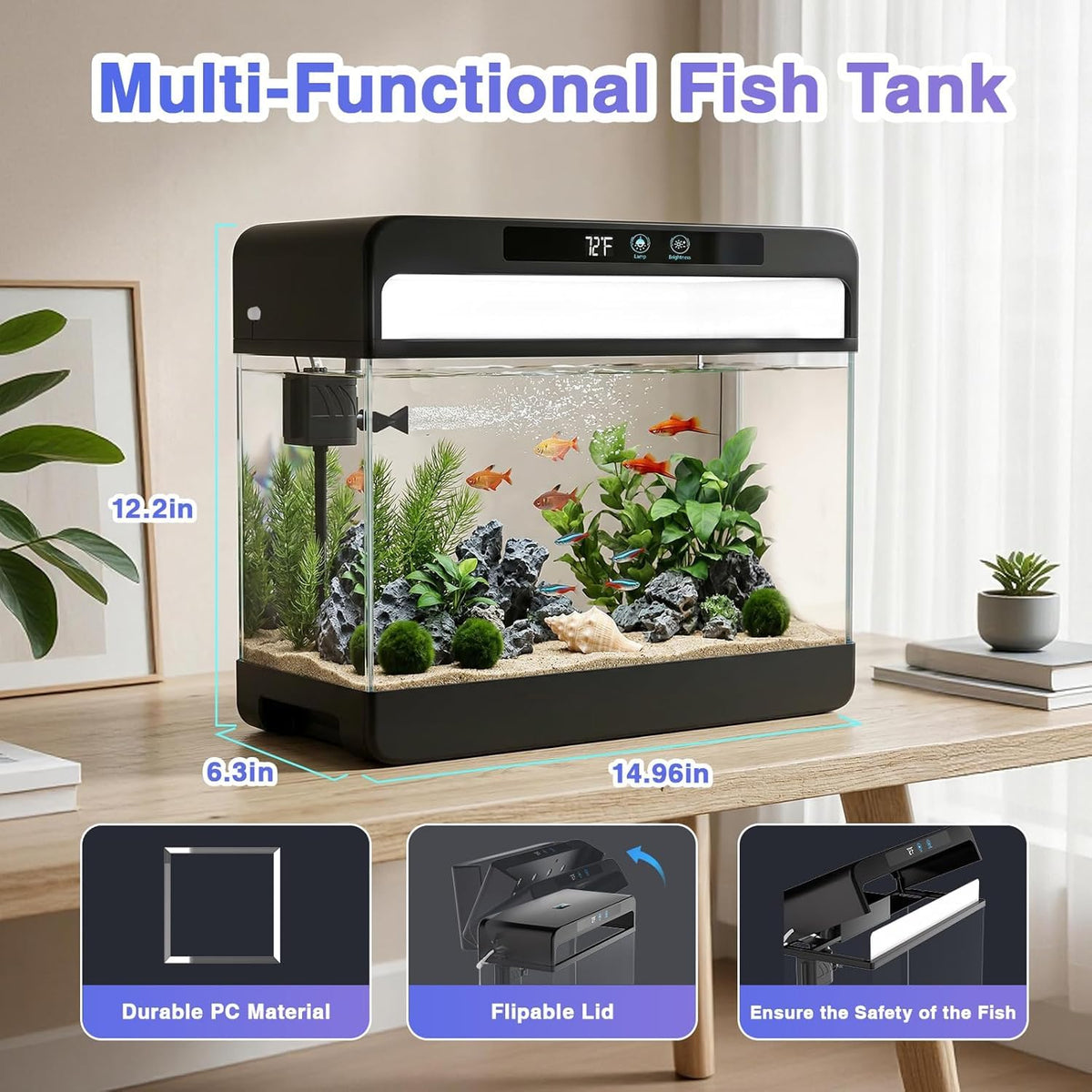 3 Gallon Fish Tank Starter Kit B14882