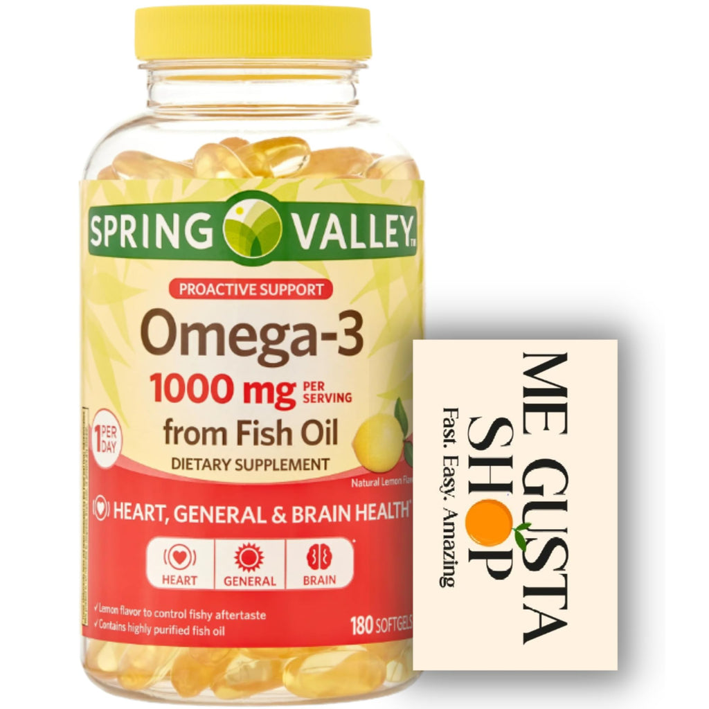 Omega-3 Fish Oil Soft Gels 1000 mg 180 Count R39489