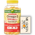 Omega-3 Fish Oil Soft Gels 1000 mg 180 Count R39489