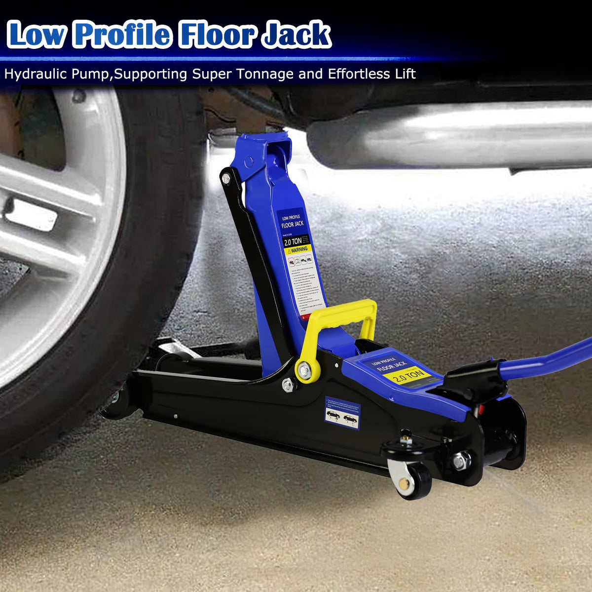 2 Ton Low Profile Hydraulic Steel Floor Jack W58905