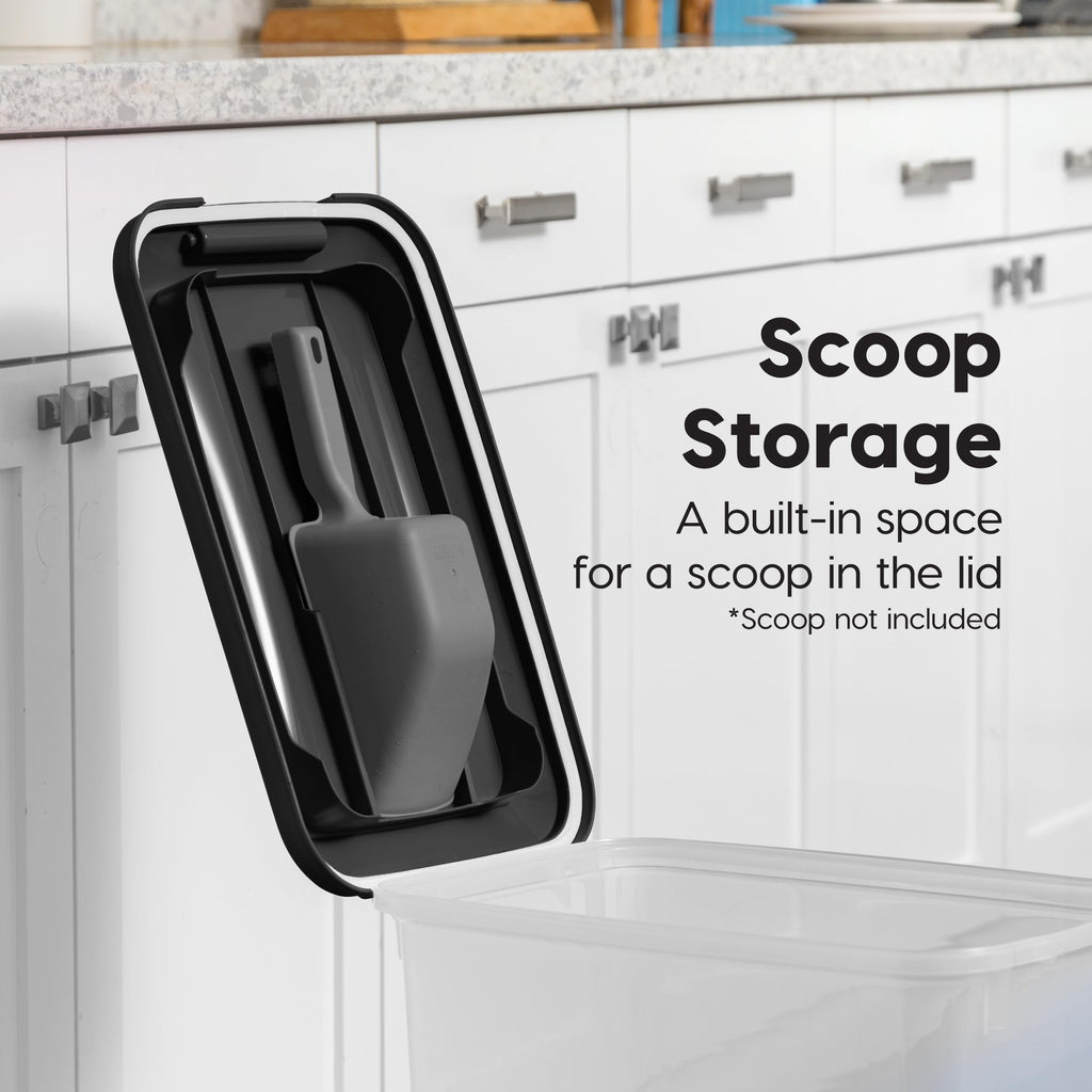 Dog Food Storage Container 2-Pack Black K808452