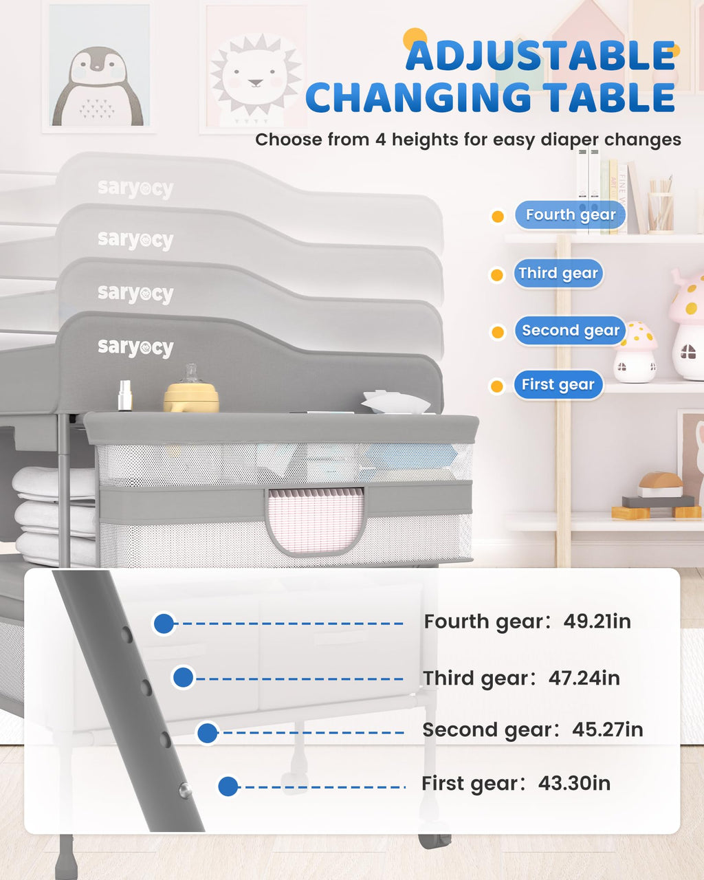 Mobile Folding Baby Changing Table A516538