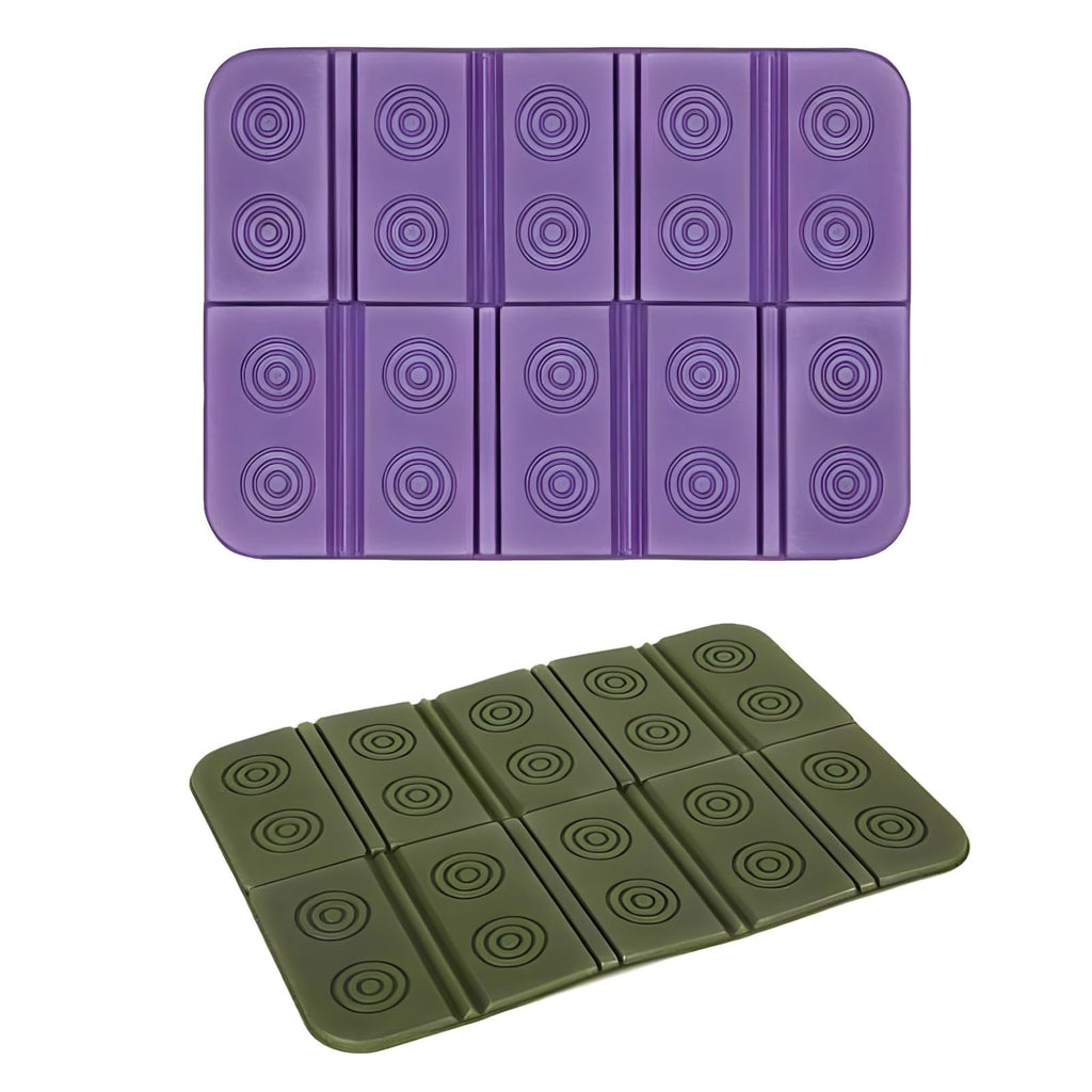 2 Pcs Waterproof Folding Foam Seat Cushion E5846