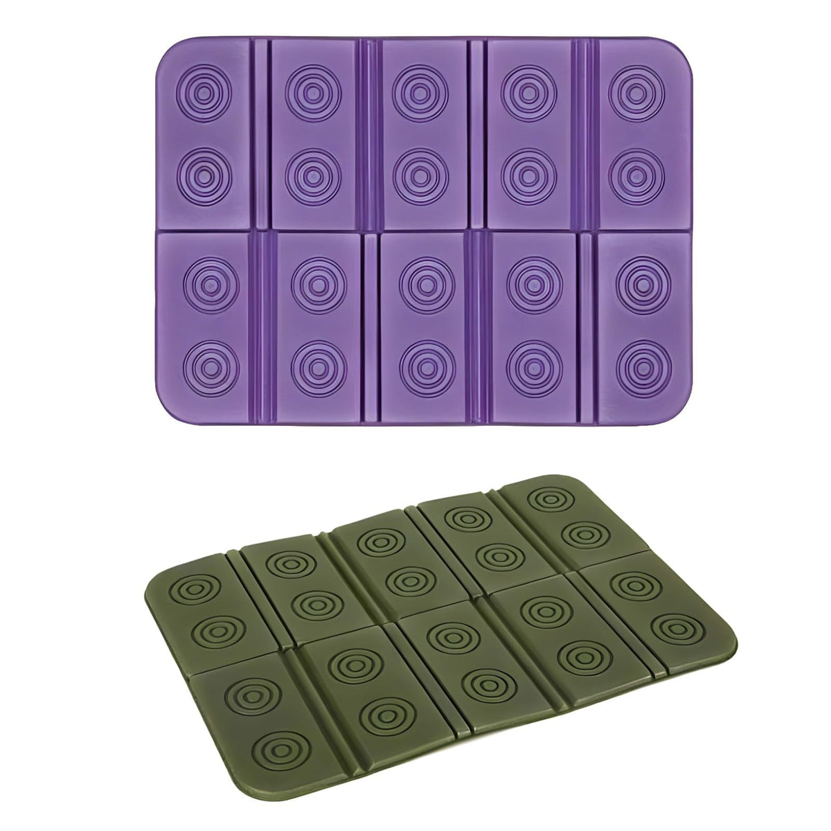 2 Pcs Waterproof Folding Foam Seat Cushion E5846